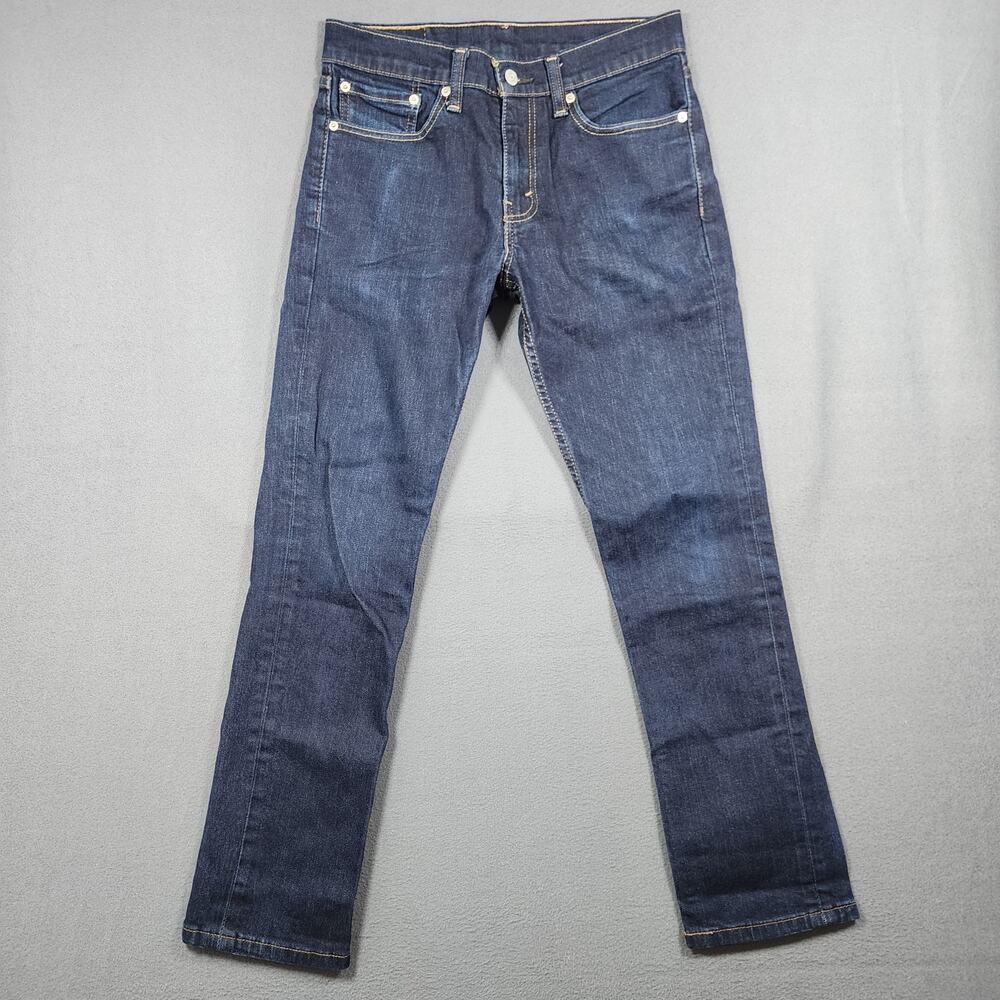Levis Jeans Men 30x29 Dark Wash Blue Slim Straight Workwear Casual Tagged 31x30